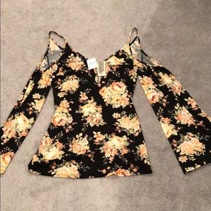 Free people cold shoulder mini dress.